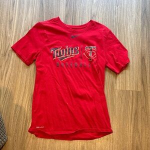 Nike Red Twins Baseball Tee
